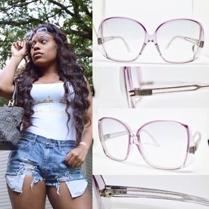 Authentic Givenchy Purple clear lens Sunglasses